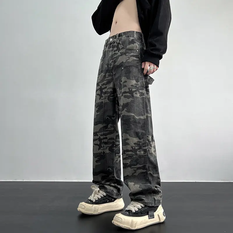 Quần Dài Nam, Thời Trang, Phong Cách Cổ Điển Mỹ, Quần Hiphop, Trang Phục Mùa Hè, Thiết Kế Rằn Ri, Thương Hiệu Thời Trang, Quần Dù, Giặt Được, Dụng Cụ Cưa Gỗ, Quần Thường Ngày Menswear Pants 0