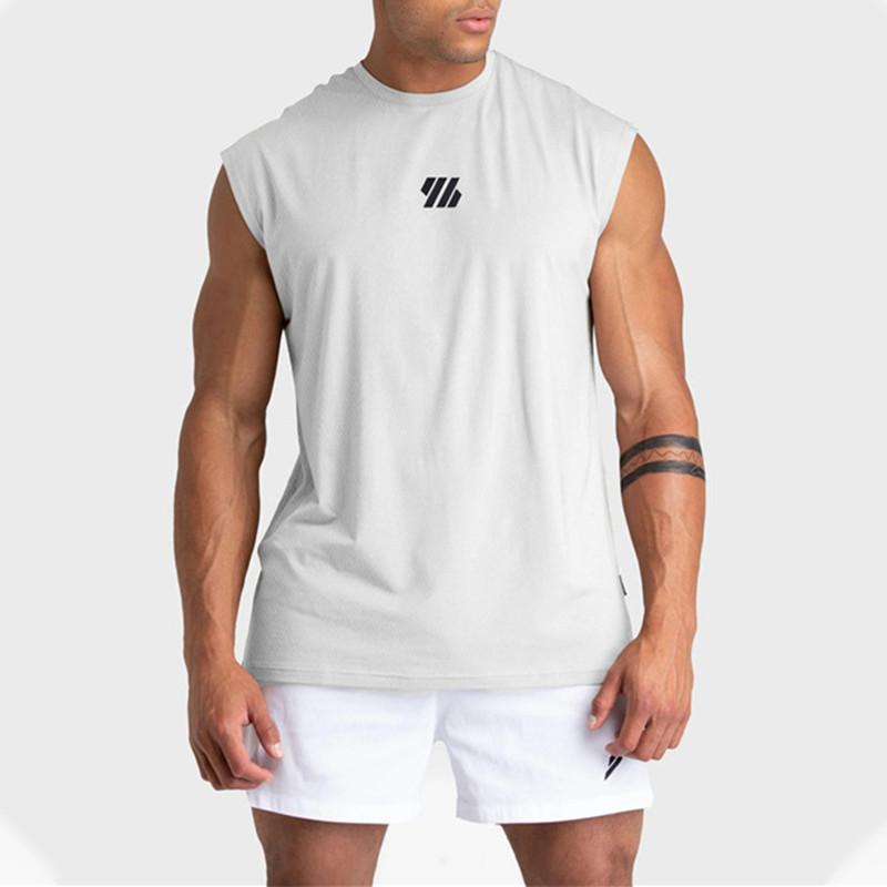 Product Introduction of 2024 Summer new Gym Vest Men Bodybuilding Sleeveless Sports Tank Top quick-drying mesh Fitness Running Tank Top men Clothes 5