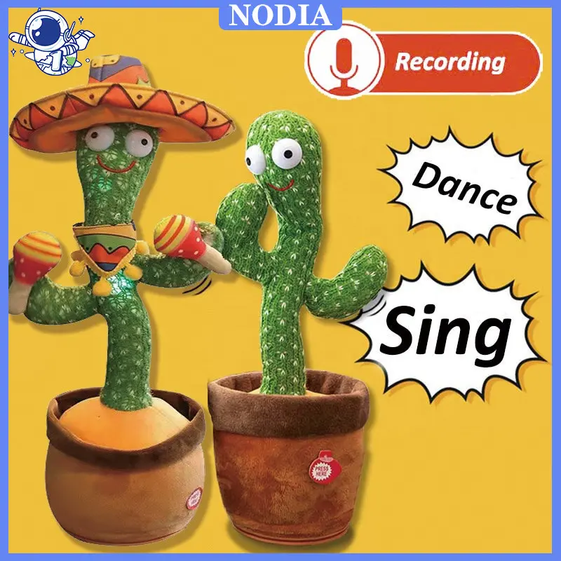 Nodia Toys Mainan berbicara / Kaktus Bicara Dan Goyang / Mainan Boneka Kaktus Bergoyang dan Bicara Bisa Rekam Suara / Boneka Kaktus Cactus Toy Goyang Joget dan Bicara Pintar Dancing USB Charger Jepalo shop Makassar / Mainan anak perempuan and laki laki
