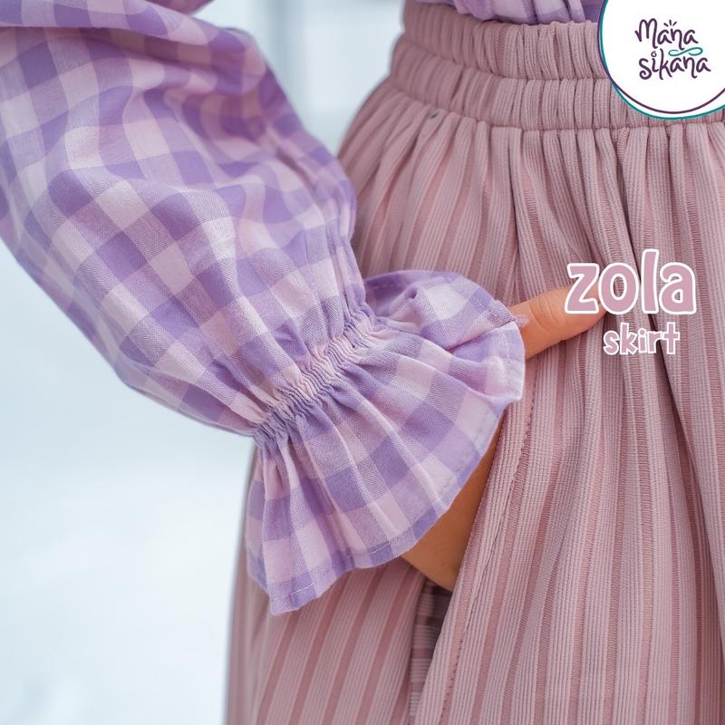 MANASIKANA Zola Skirt Rok Anak Perempuan Premium Knitt 3-13 tahun Fashion 7
