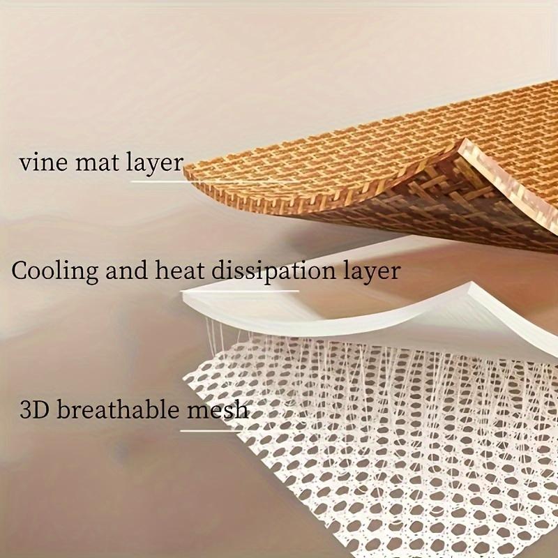 Product Introduction of [Bamboo Cooling Mat] Portable Reversible Bamboo Fiber Mat - Cooling, Foldable, Washable, for Home Use 2