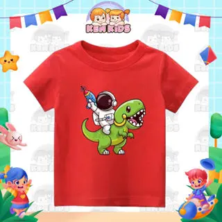 KEN14 KAOS ANAK MOTIF DINO ASTRO Katun Polos Santai Baju Fashion 3