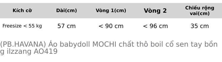 Product Introduction of (PB.HAVANA) Áo babydoll MOCHI chất thô boil cổ sen tay bồng Ulzzang AO419 0