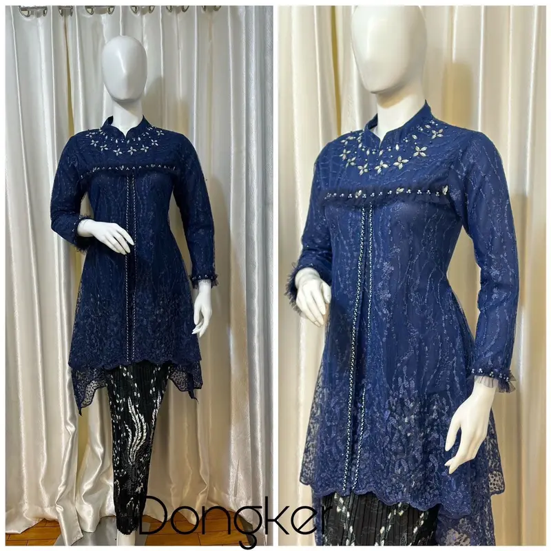 Kebaya Modern Baby Doll Payet Polos 5