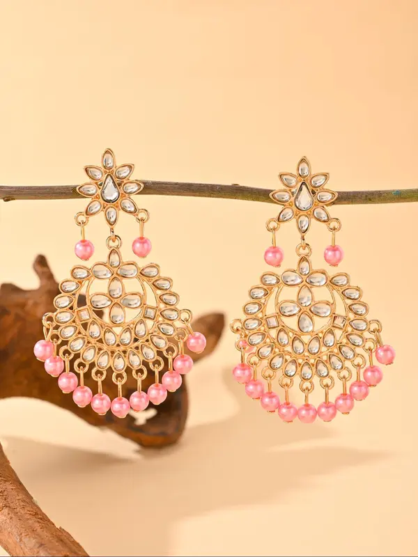 Fashion Faux Pearl & Rhinestone Decorated Earrings, Elegant Jewelry for Party, Daily Clothing Decor, Trendy All-match & Exquisite Jewelry for Birthday Gift 0