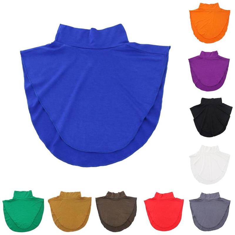 Solid Stretchy Detachable Modal Turtleneck False for Women 2