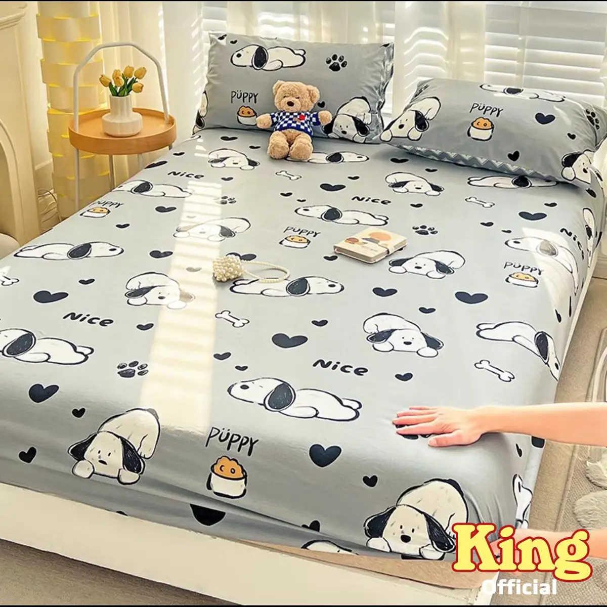 Set 3 Món Ga Gối Poly, Ga Giường 1m2, 1m4, 1m6x2m, 1m8x2m Được CHọn Màu (Bo Chun Miễn Phí) -  Decor