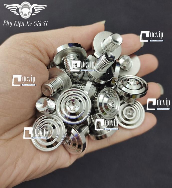 Ốc Chân Kính (Gương) Chiếu Hậu Salaya Phay Thái Inox 304 Ren Thuận (Xuôi), Ngược Gắn Mọi Loại Xe MS5720 5