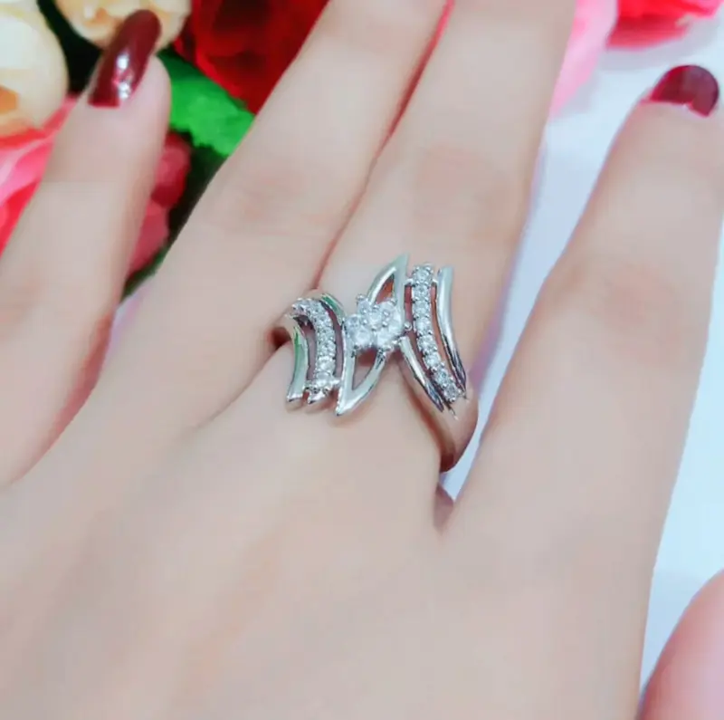 CINCIN WANITA MODEL ZET PENDEK MODEL CANTIK Perhiasan Titanium Rings 1