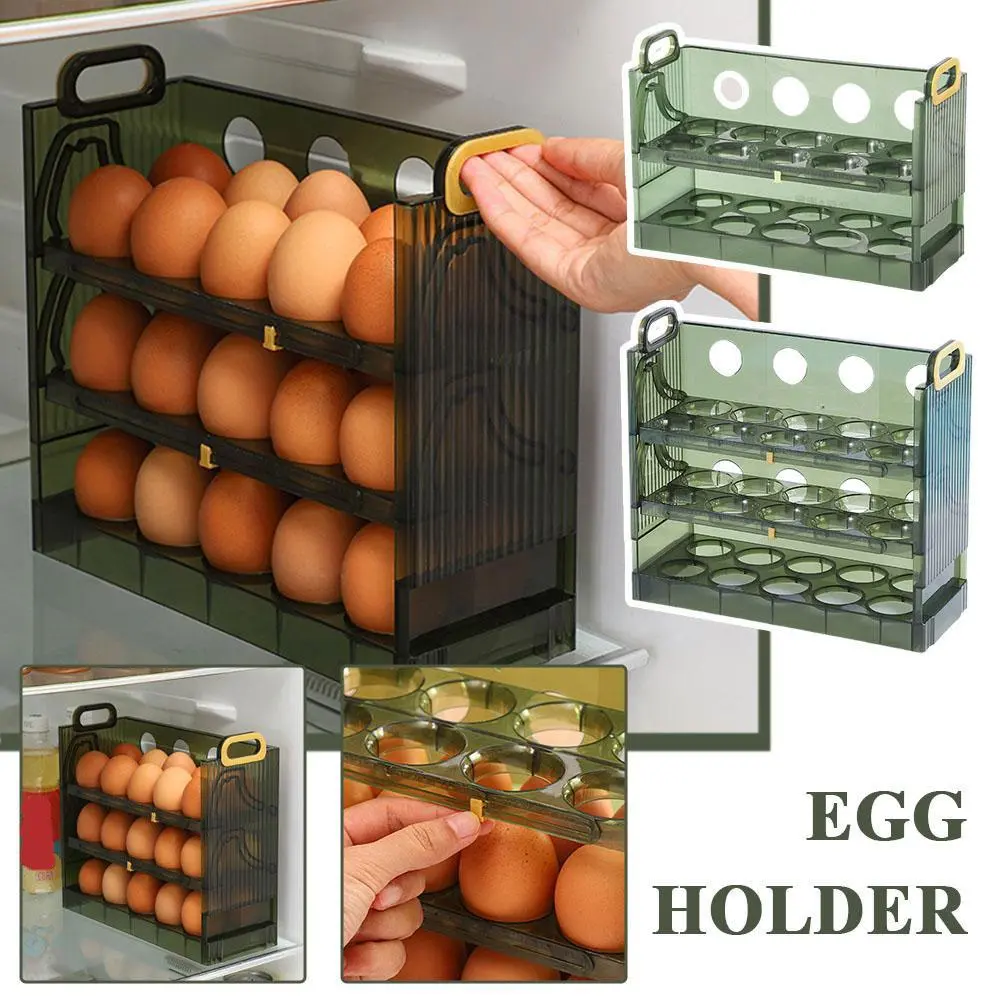 1pcs Egg Storage Box Refrigerator Side Door Egg Storage Tools Kitchen Storage Household Rack R8M2