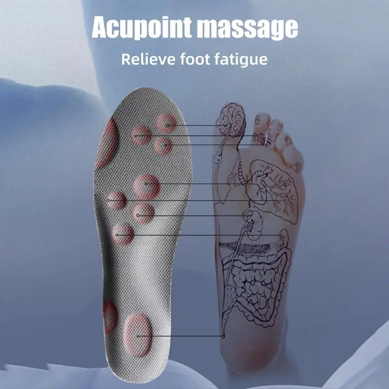 Đế Lót Giày Thể Thao 4D, Đế Chạy Siêu Mềm Cho Bàn Chân, Giỏ Hấp Thụ Sốc, Đế Giày, Hỗ Trợ Vòm 2