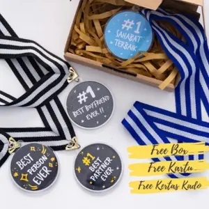 Gift Box Medali Custom Hampers Kado Unik Hadiah Ultah boyfriend Wisuda Stitch  medali custom / Medali Murah / Piagam Custom / Medali Wisuda