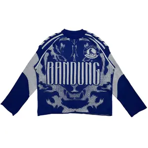 Rajut Bandung Store PERSIB FANS Bobotoh Liga Indonesia Series BANDUNG Knitwear Jersey Pria Wanita LD 120 PJ 65