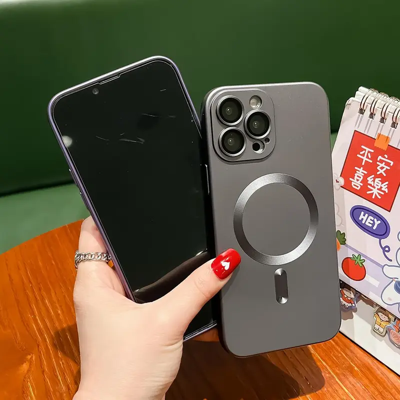 Ốp Sạc Không Dây Từ Tính, Dành Cho iPhone 15 14 13 12 11 Pro XS Max XR X 8 Plus SE 2022 2020, Ốp TPU Mềm 0