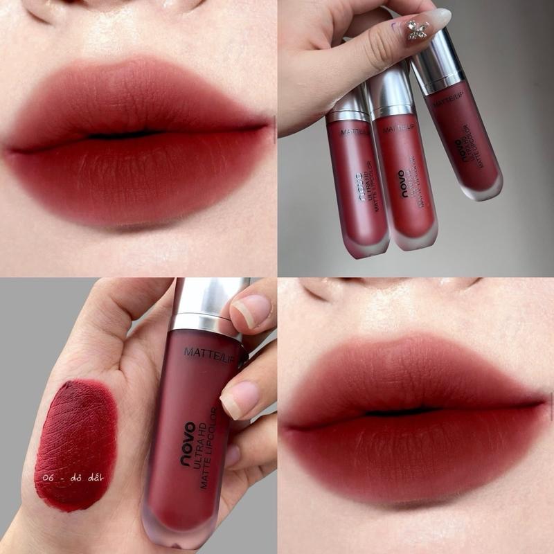  Son Kem Mềm Môi Novo 06 Cosmetic Women  Son Môi 