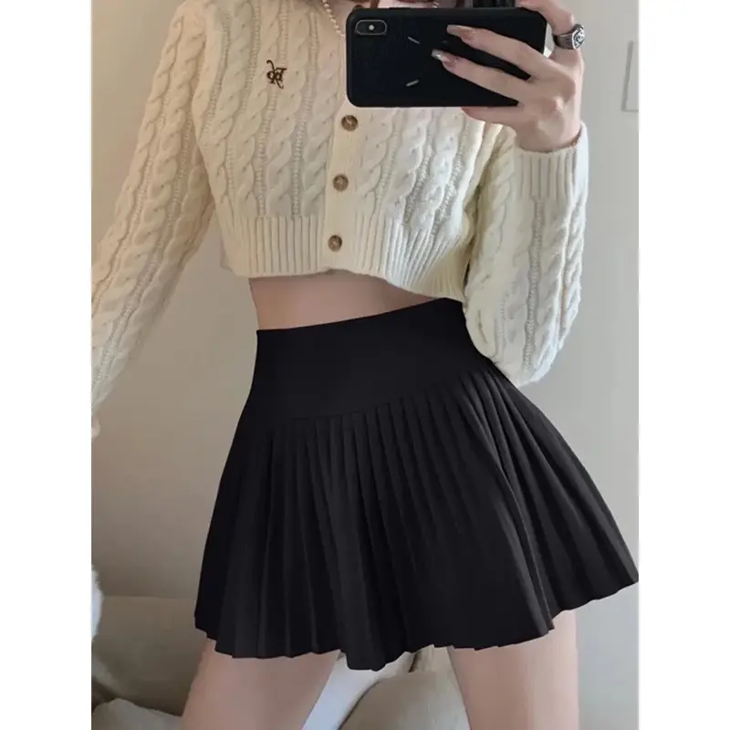 [SIÊU SALE}Chân Váy Xếp Ly Có Lót Trong Dày Dặn-CV86 4
