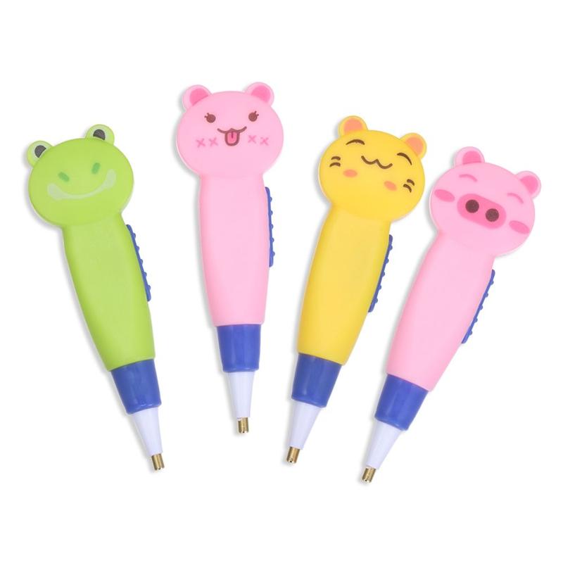 Product Introduction of New DIY Cartoon Animals Cross Stitch 5D  Painting  Painting Tools Point Drill Pen LED Light 12