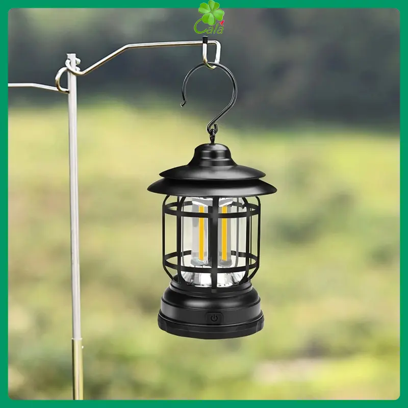 Đèn Led Măng Xông màu ngẫu nhiên.Đèn Bão Tích Điện Trang Trí Cho Chuyến Du Lịch, Cắm Trại Dùng Pin Sạc USB Tích Điện 1200mAh (AB),