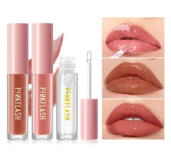 PINKFLASH #OhMyGloss Moisturizing Shine and Shimmer Plumping Lip Gloss Lip Care 2