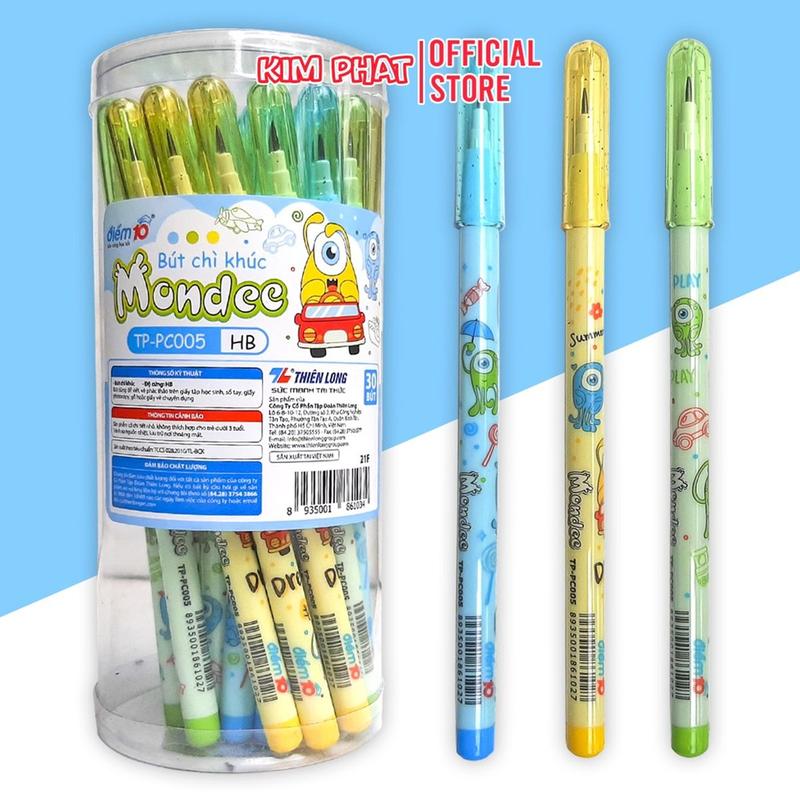  Set 05 Chiếc Bút chì khúc HB Thiên Long Điểm 10 TP-PC005 Mondee 