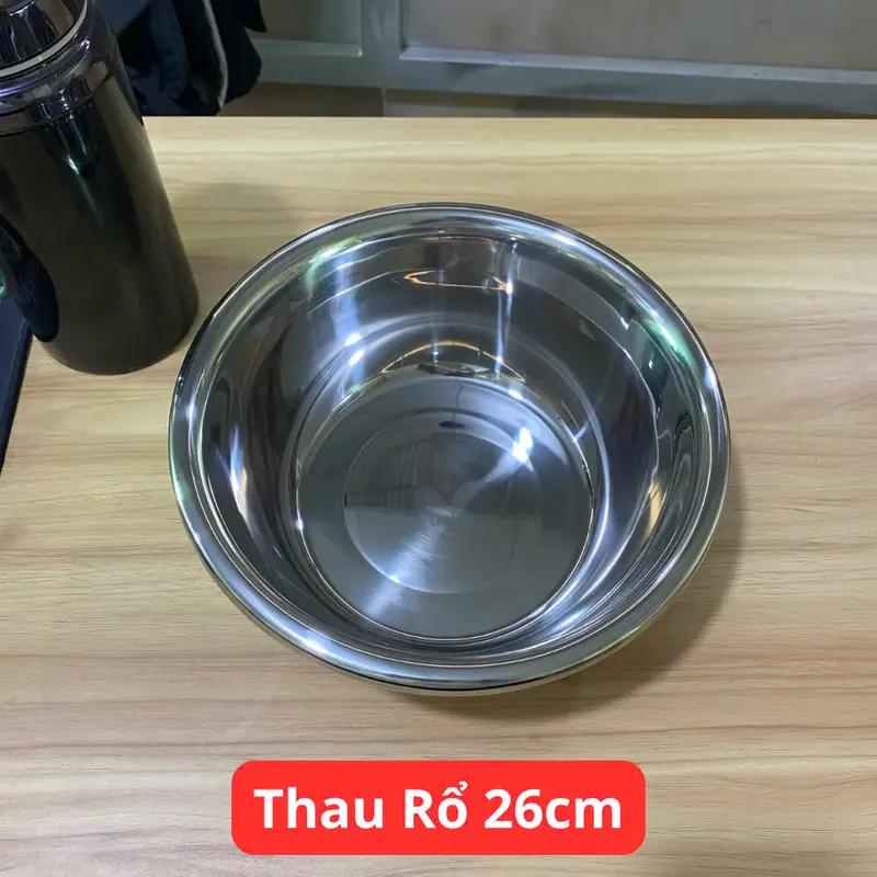 [ PL -COMBO 6 THAU SIZE 22-32CM ] Thau chậu inox sâu lòng cao cấp Delio với chất liệu siêu dày, bền đẹp và an toàn 3