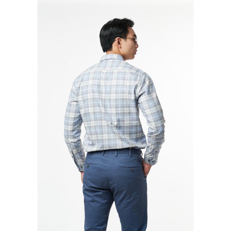 Áo Sơ Mi Caro Melange Nam Cotton Chống Nhăn Tự Nhiên N&M Thương Hiệu NINOMAXX 2110033 1