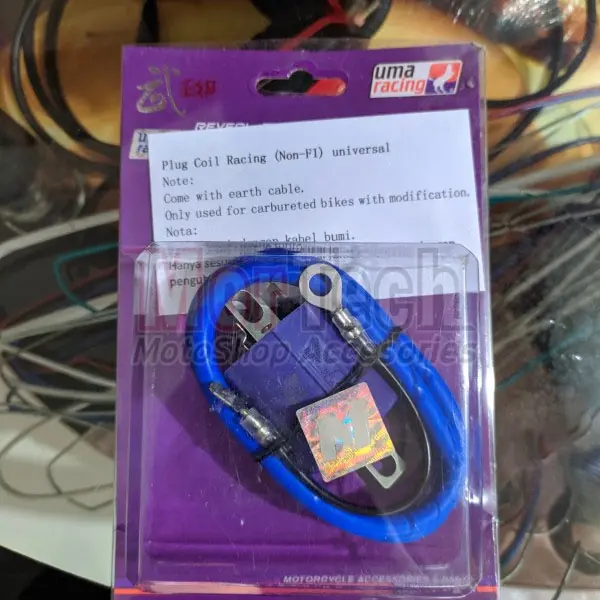 Koil Uma Racing Malaysia Universal Karbu Non Injeksi / Coil Ignition Motor Carbu Karburator Vario 110 Karbu Scoopy Beat F1ZR JupiterZ Vega R Jupiter Mx RX King Mio Xeon 2
