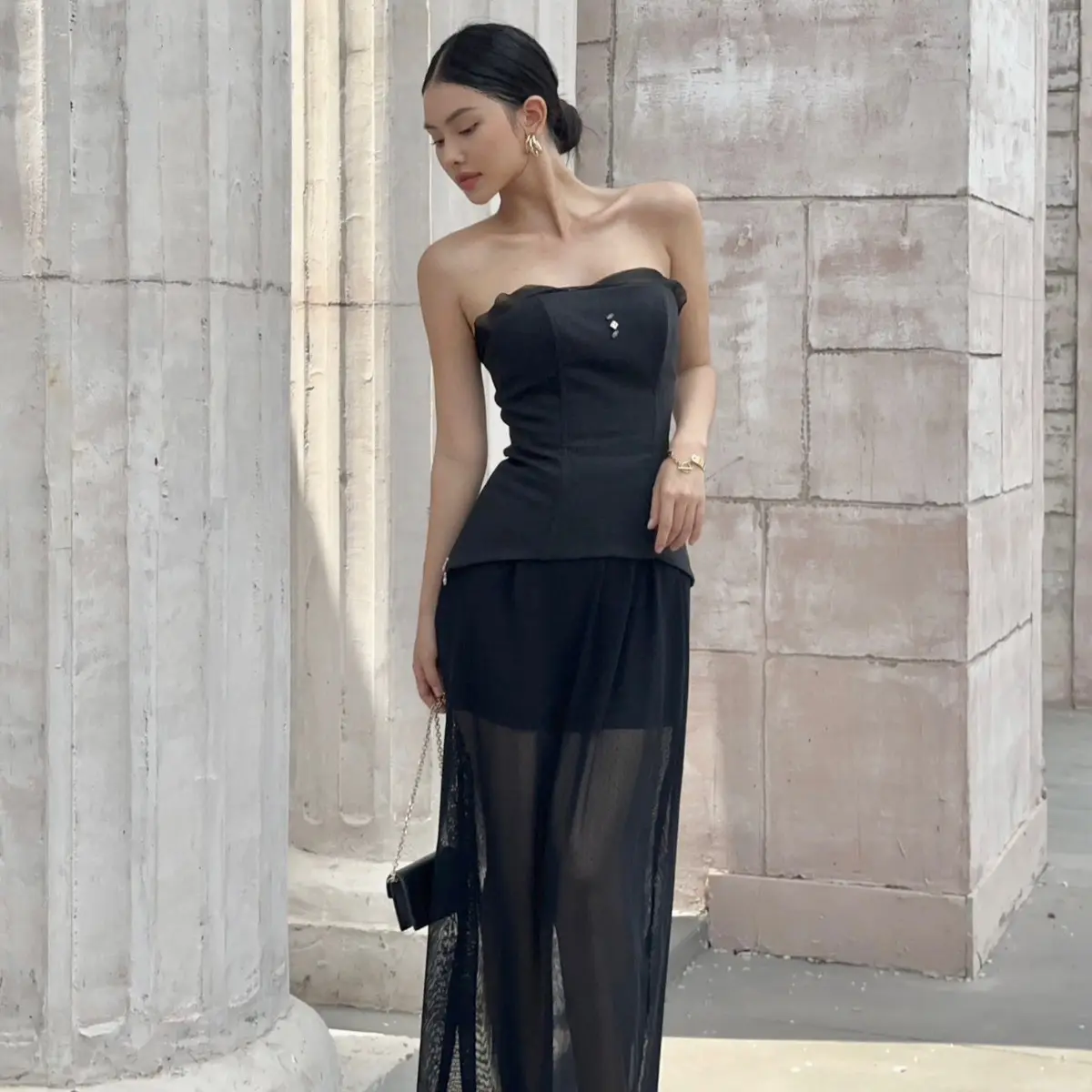 [Backup] Mystic Set - Áo corset đen
