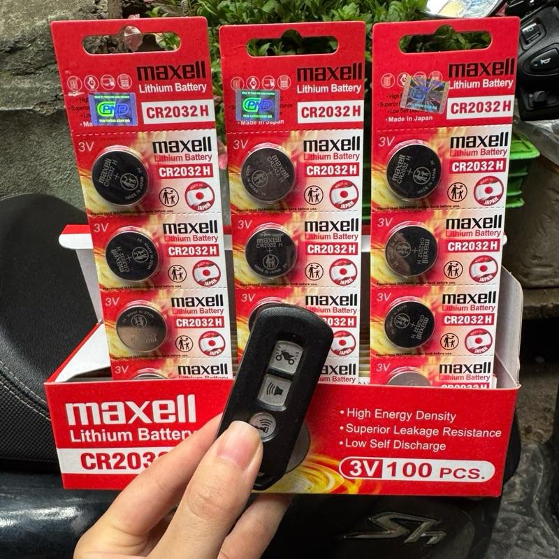 Pin Maxell CR2032H 3V cho chìa khóa Smartkey xe máy, ô tô made in JAPAN - Hàng Dung Lượng Cao Phụ Kiện
