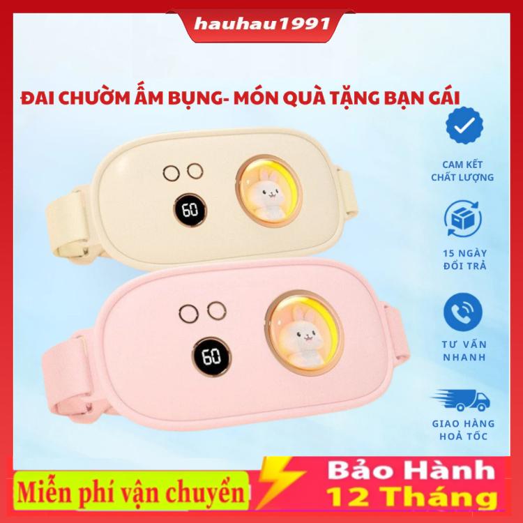 Máy Chườm Ấm Bụng Đai Chườm Nóng Mát Xa Giảm Đau Bụng Đau Lưng Khi Đến Kỳ Kinh Nguyệt Cho Bạn Gái