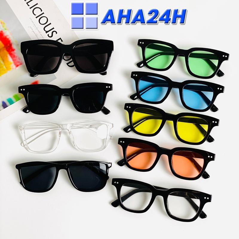 Mắt kính unisex hot trend thời trang gọng kính mát nam nữ nhiều màu phong cách Kính Mắt