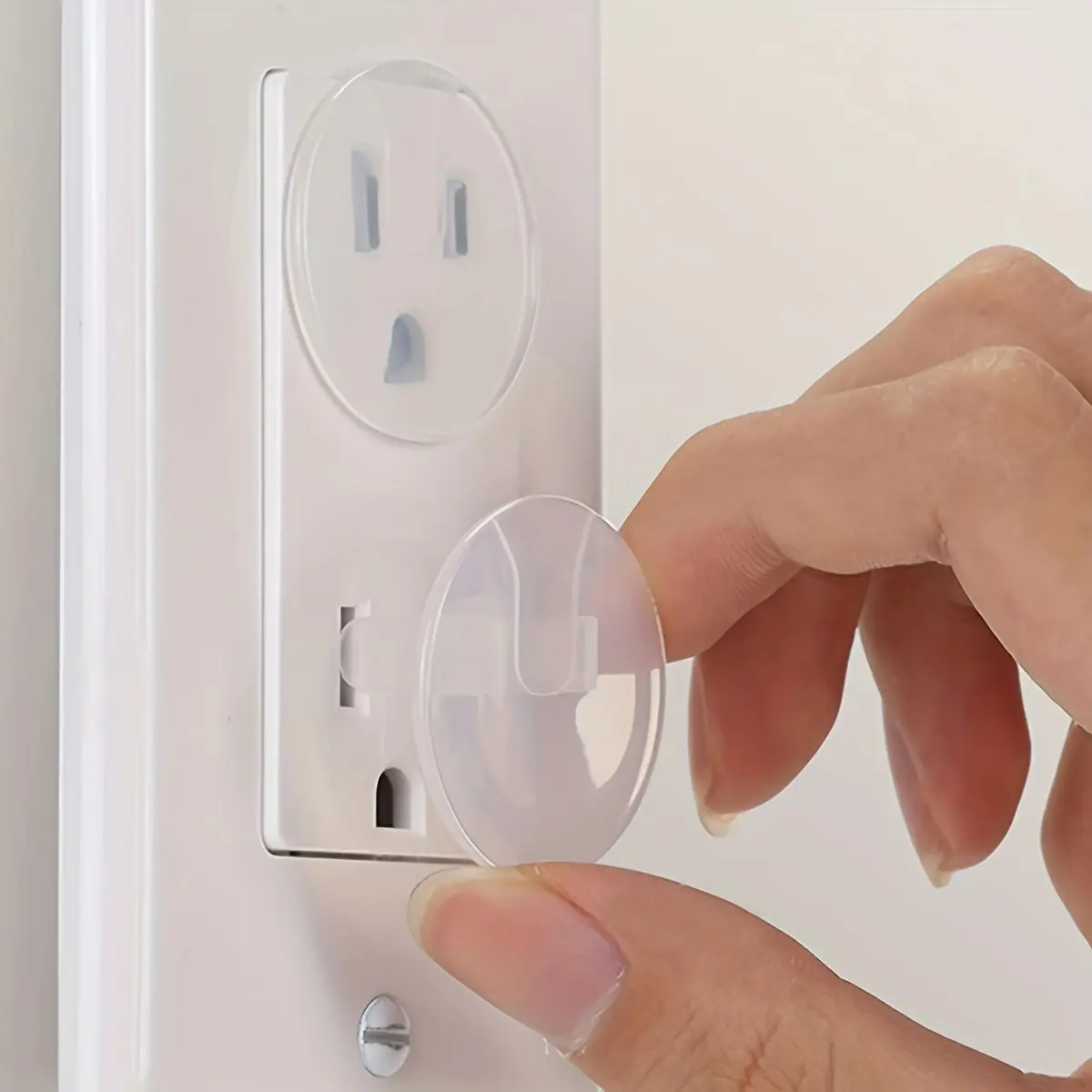 6pcs Outlet Covers, Plug Covers For Electrical Outlets, Socket Covers, For Home, Office, Easy Insatllation, Protect Babies
