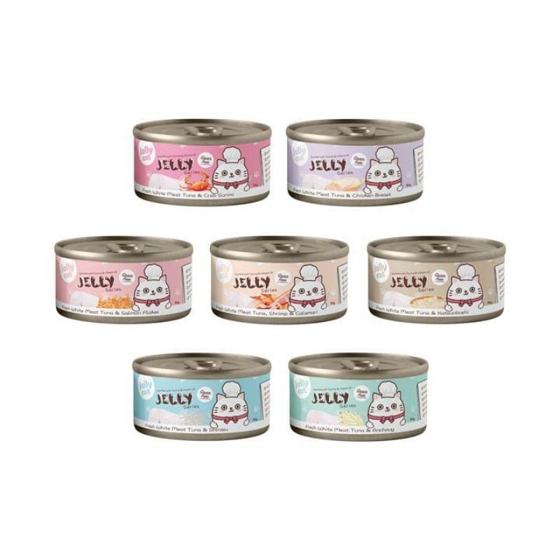 Product Introduction of High Quality Jollycat Grain Free  Jelly Canned Food 80g 0