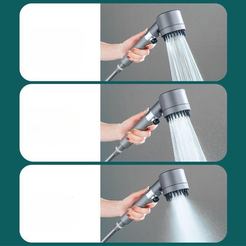 Product Introduction of ฝักบัวหัวสเปรย์ ปรับระดับได้ ถึง  แบบ 3 in 1  ฝักบัวซุปเปอร์ชาร์จทรงพลัง ฝักบัวแรงดันสูง 8