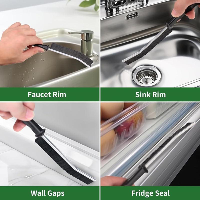 Product Introduction of Crevice Cleaning Brush, 5 Counts Multifunctional Hard Bristle Gap Brush, Household Kitchen Tiles Window Crevice Cleaning Tool 6