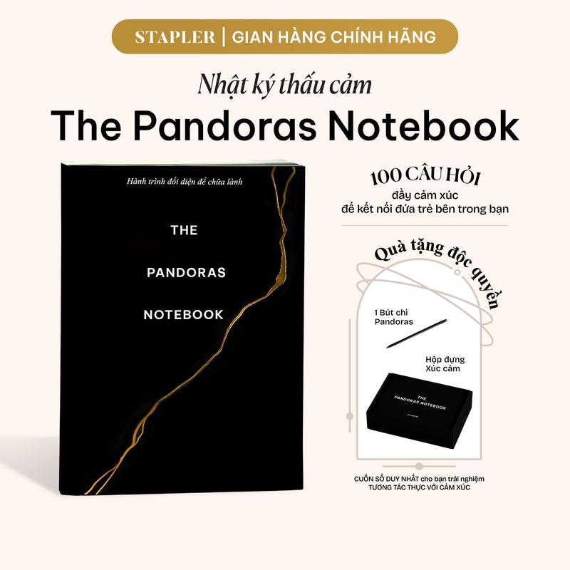  Sổ Tay Sổ tay Ghi Chép Thấu Cảm The Pandoras Notebook 166 trang 100 câu hỏi Đối diện với Quá Khứ Chữa Lành và Nâng cao Tần Số 