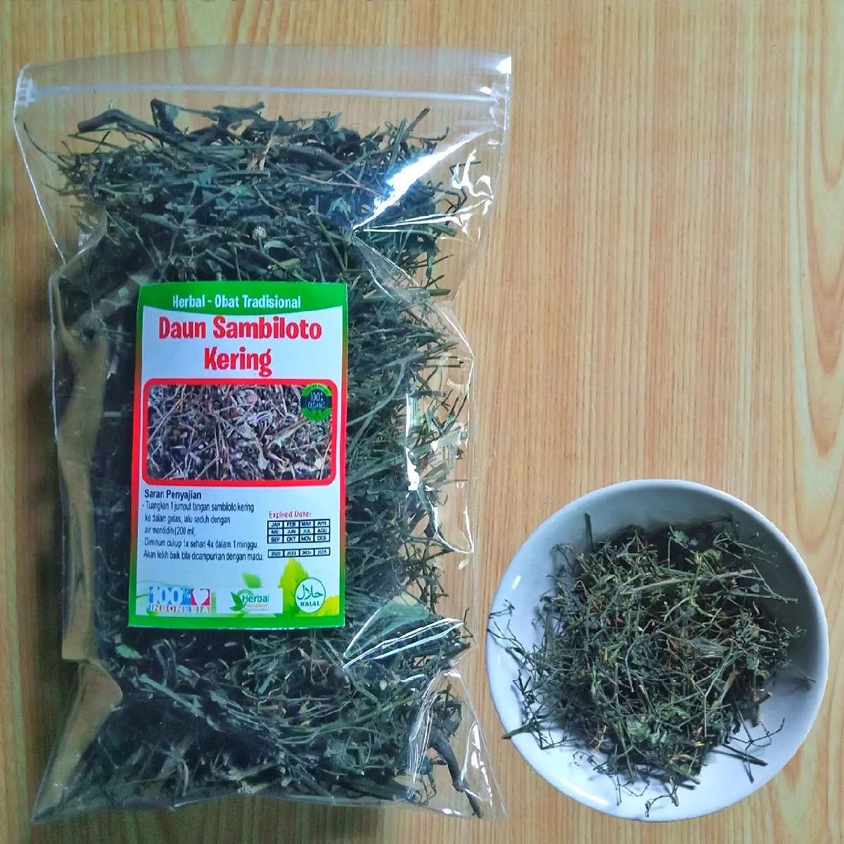 Daun Sambiloto Kering Organik