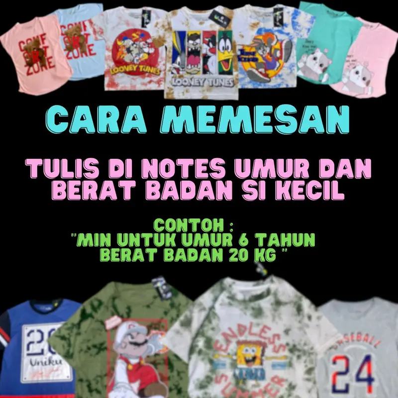 PAKET GOKIL 100 RB DAPAT 4 PCS KAOS BOCIL COWOK DAN CEWEK 4-15 TAHUN, Baju Washed Anak Laki Laki Dan Perempuan , Kaos Washed anak laki laki dan perempuan umur 4-15 tahun 1