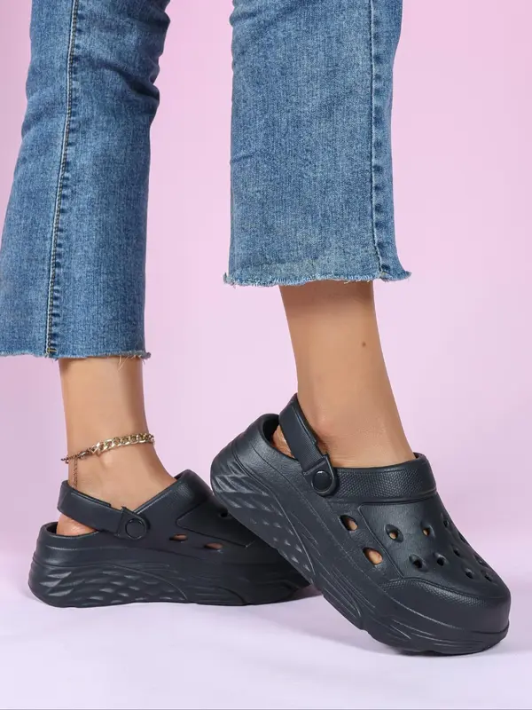 Women's Summer Plain Color Slides, Casual Comfortable Home Slippers, Non-slip Soft Slippers for Indoor & Outdoor Wear, Walking Shoes 3