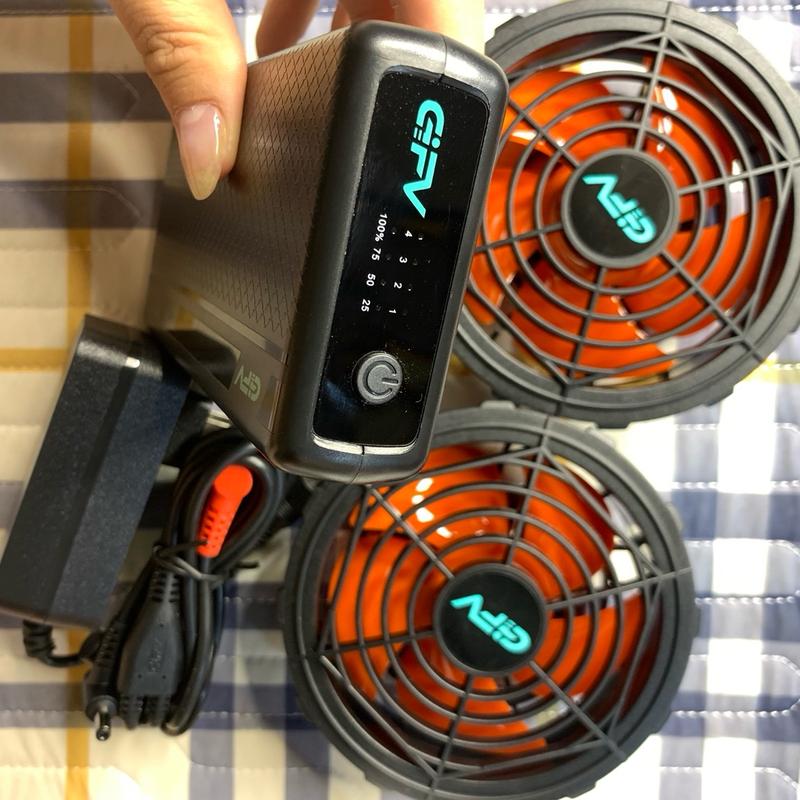 Áo gió tím than + pin quạt 5 cánh 6
