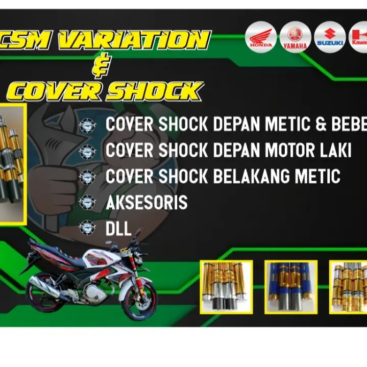 COVER SHOCK MIO ALL , MIO SOUL GT, FINO, DLL CSM COVER SHOCK Aksesoris Motor 8