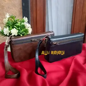 Dompet Taji + Kantong Resleting Tali Kulit Isian 6~24