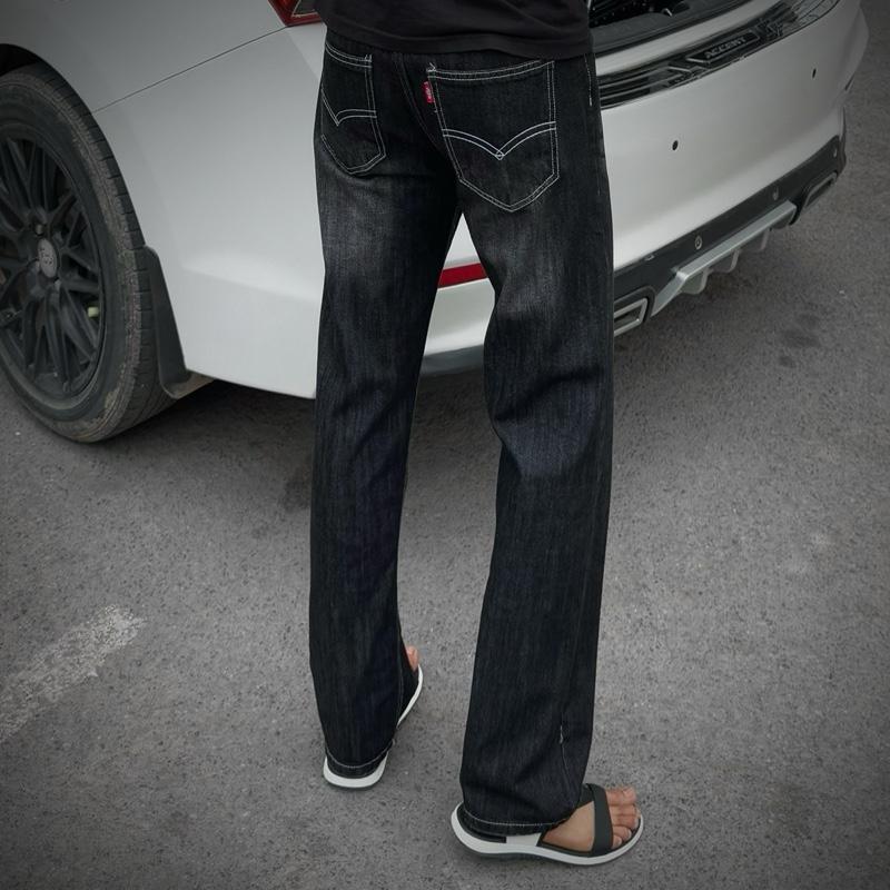 Quần suông đen xám mài nhẹ le.ví nam Jean Menswear Pants 2