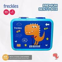 Gambar Freckles Bento Box - Kotak Bekal, Tempat Makan Anak, Kotak makan anak dengan mangkuk dan tutup silikon Garpu Sendok Silicon Kitchenware - BLUE DINO dari Tosyen Okiedog Kota Administrasi Jakarta Utara 4 Tokopedia