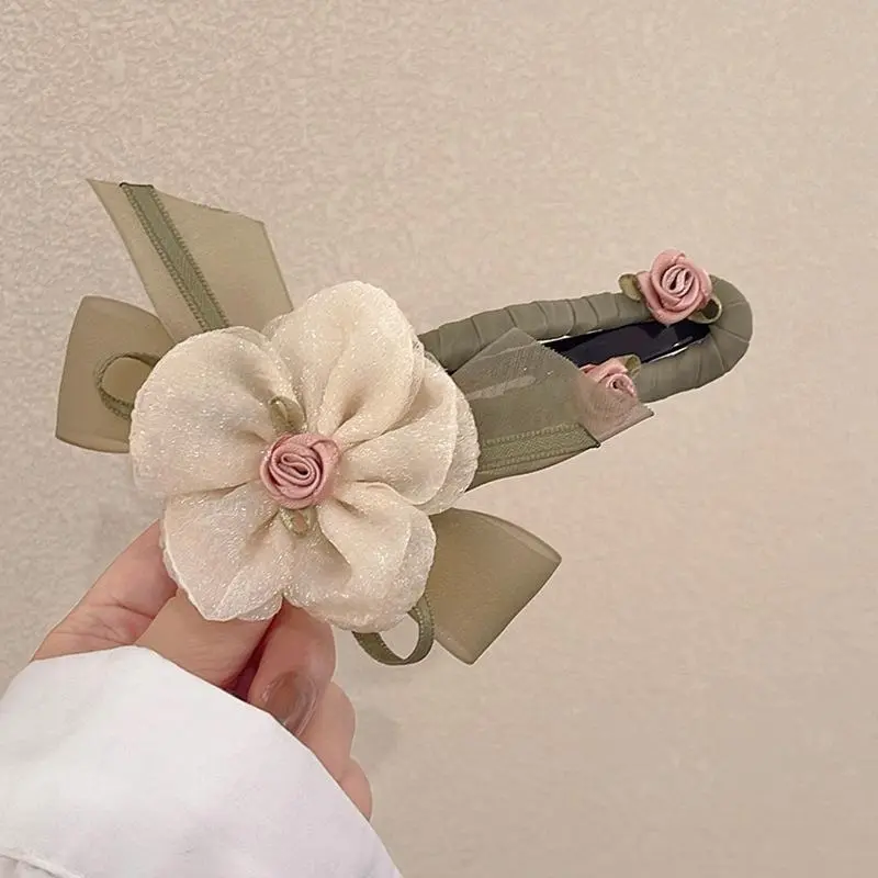Lưới, Thiết Kế Siêu Thanh Lịch, Dành Cho Nữ,  Đuôi Vịt Miêu Tai Mèo Phong Cách Mori Ngọt Ngào  Cá Mập,  Chữ keptoc  longvu kept oct ieu thu kep  maidinhda  combo  vô  tri  lông   flat  hair  nhún  clip     siêu  khổng  lồ   hoa   bự kẹp  tóc kep  toc 5