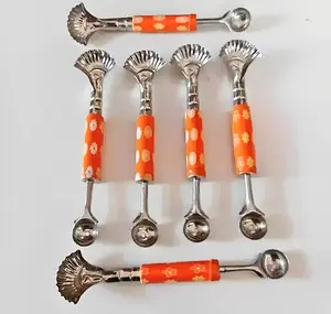 Alat Kerokan Buah 2 in 1 Scoop Koktail Kerokan Kelapa Muda Degan Melon Plastik Stainless Cetakan