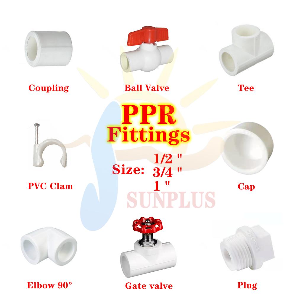 PPR Fittings Wholesale 1/2-3/4-1Inch PPR Male, PPR Female,PPR Elbow，PPR ...