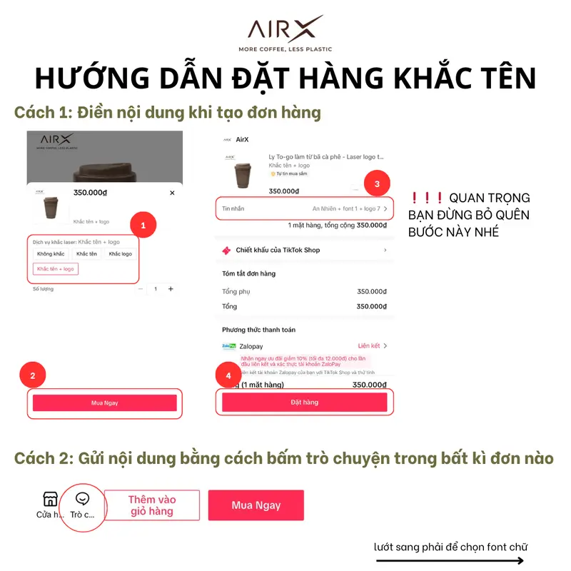 Ly To-go Làm Từ Bã Cà Phê - 300ml - Khắc Tên/Logo Theo Yêu Cầu (Giữ nhiệt) 3