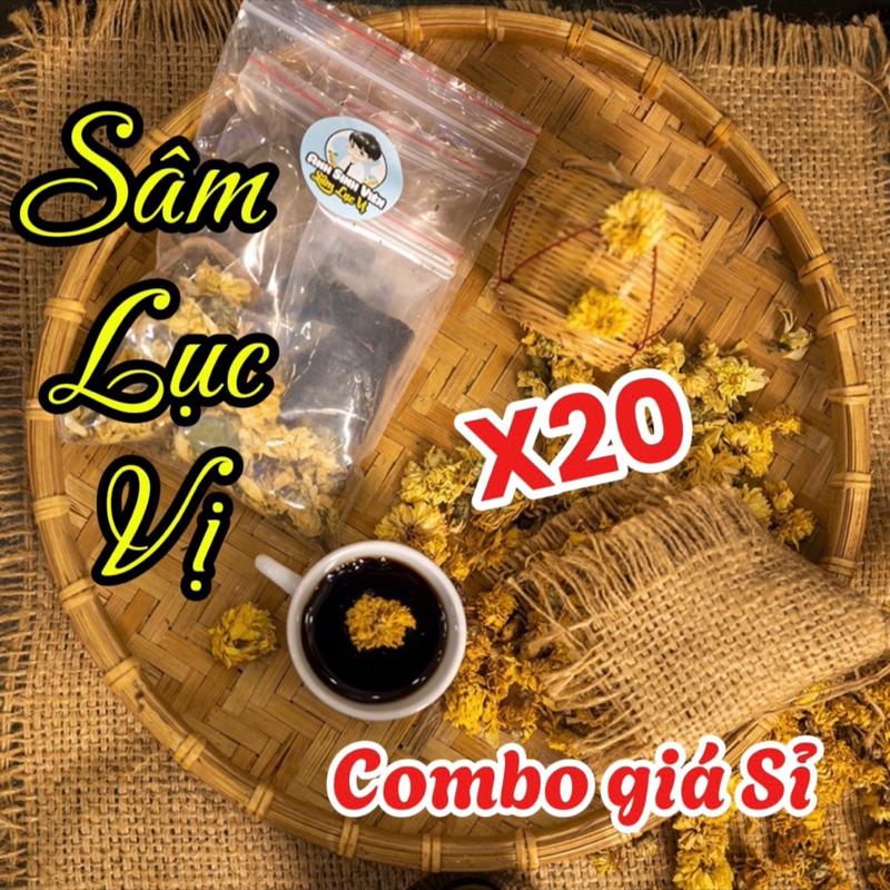 Sâm Lục Vị Anh Sinh Viên Combo 20 Set Nguyên Liệu  giá sỉ 1 Set nấu 10 lít Nước Trà Tea Chè