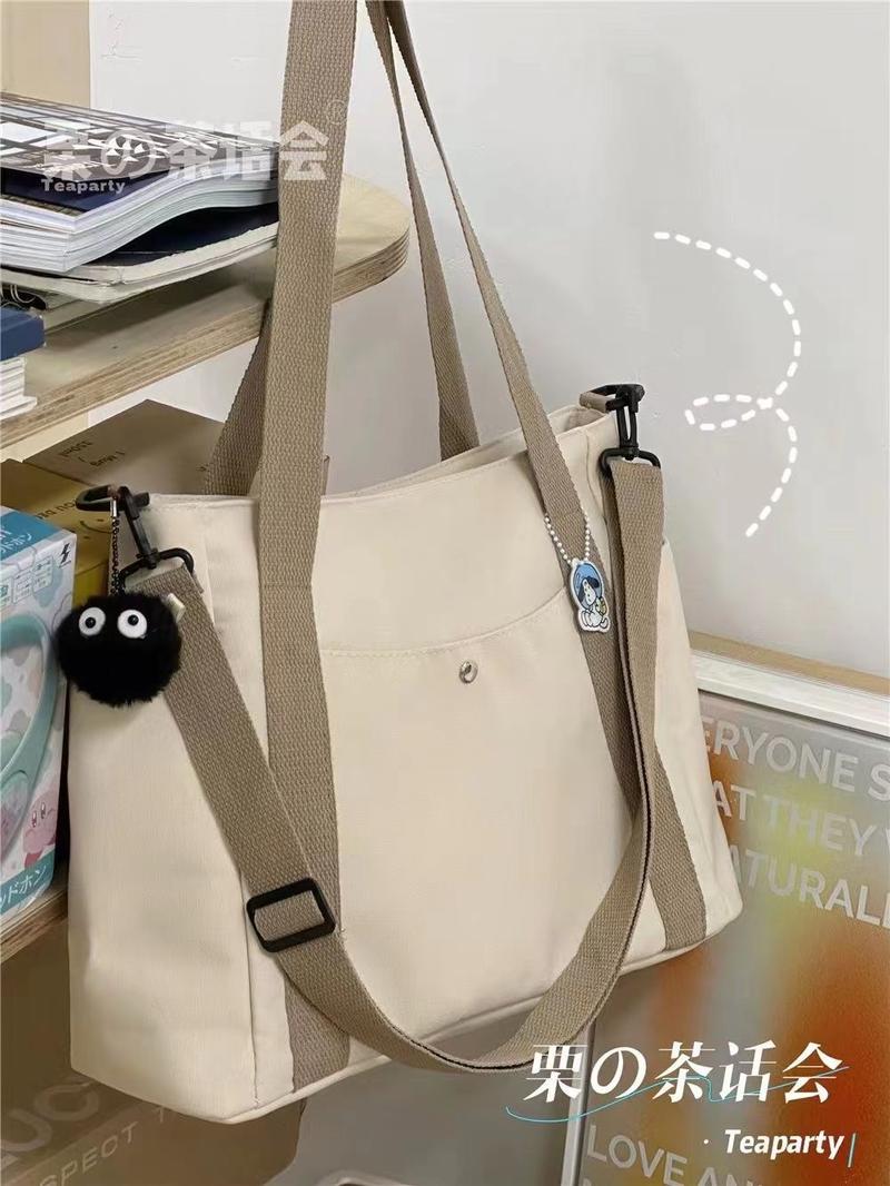 Product Introduction of Canvas Bag Women's New Large Capacity Fashion All-Match Shoulder Bag Tote Bag for Work Commuter Bag Korean Style Crossbody Bag 21
